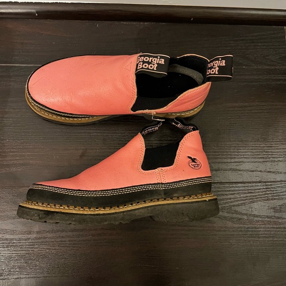 Pink Leather Romeo Georgia Boot - Picture 3 of 5